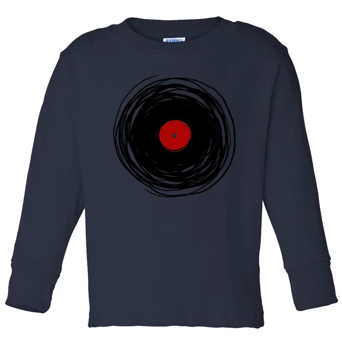 Spinning Within With A Vinyl Record... Toddler Long Sleeve Shirt