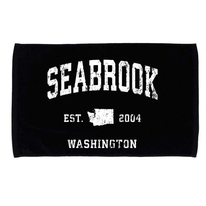 Seabrook Washington Wa Vintage Athletic Sports Microfiber Hand Towel