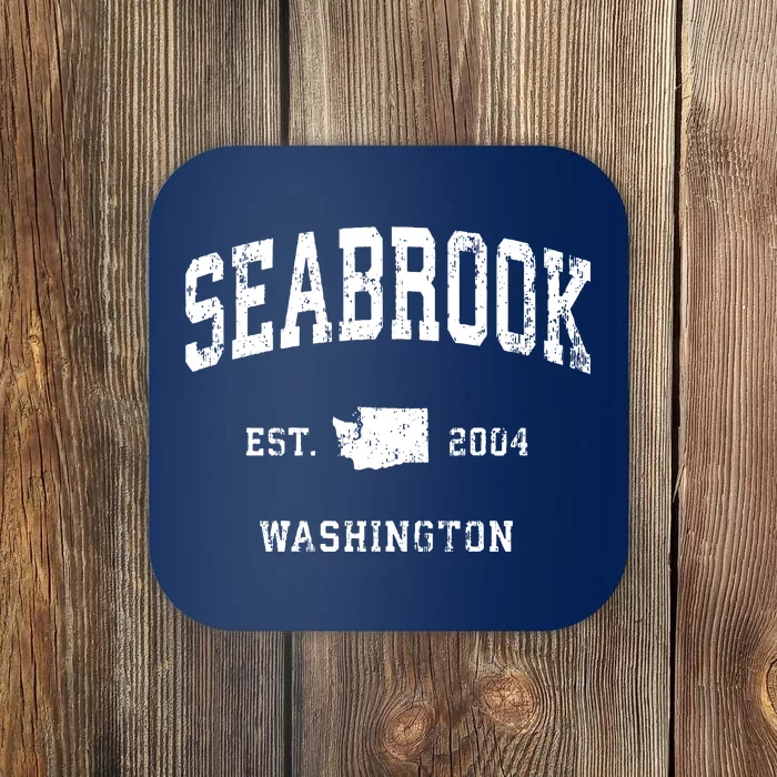 Seabrook Washington Wa Vintage Athletic Sports Coaster