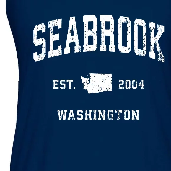 Seabrook Washington Wa Vintage Athletic Sports Ladies Essential Flowy Tank