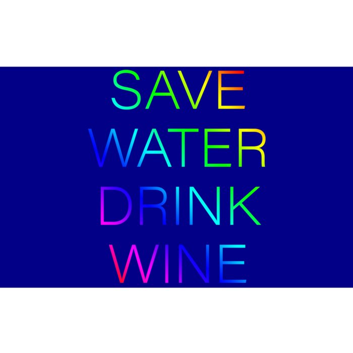 Save Water Wine Typographic Gift Bumper Sticker