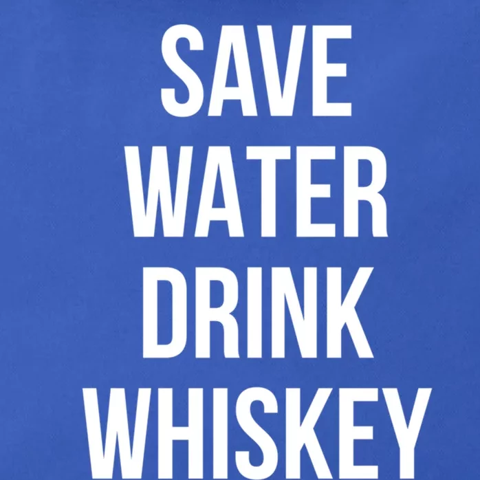 Save Water Whiskey Lover Cute Gift Zip Tote Bag