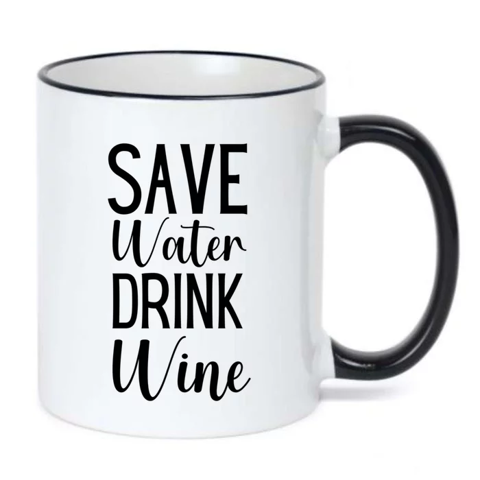 Save Water Wine Er Gift Black Color Changing Mug