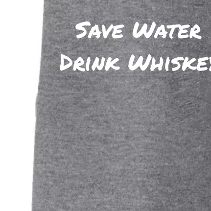 Save Water Whiskey Great Gift Doggie 3-End Fleece Hoodie