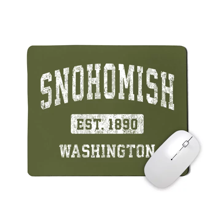 Snohomish Washington Wa Vintage Sports Established Mousepad