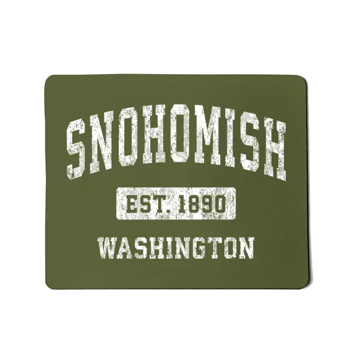 Snohomish Washington Wa Vintage Sports Established Mousepad