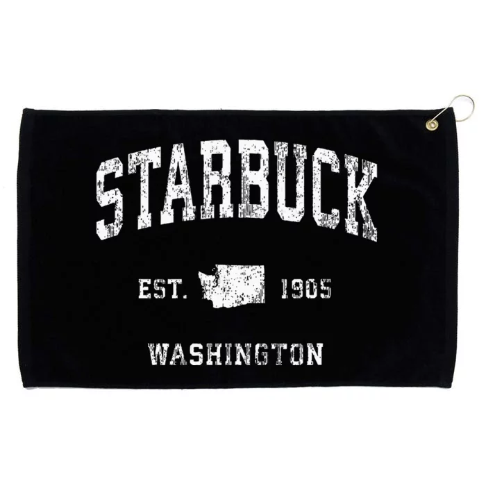 Starbuck Washington Wa Vintage Athletic Sports Design Grommeted Golf Towel