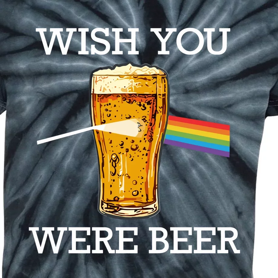 Shitheadsteve Wish You Were Beer Kids Tie-Dye T-Shirt