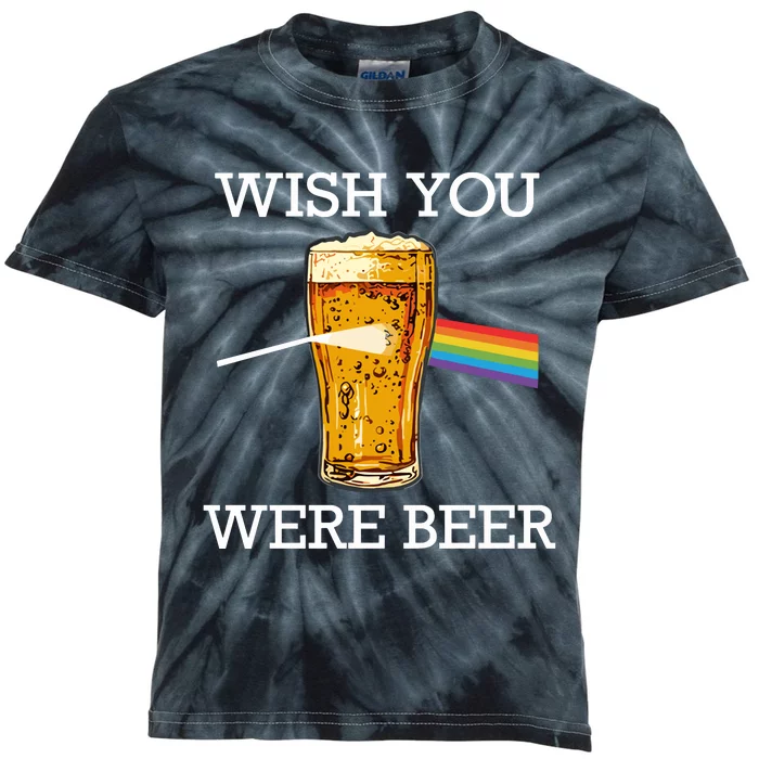 Shitheadsteve Wish You Were Beer Kids Tie-Dye T-Shirt