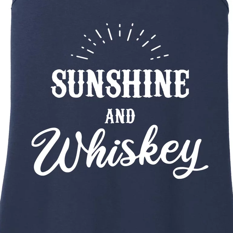 Sunshine Whiskey You Are My Sunshine Vacation Drinking Ladies Essential Tank