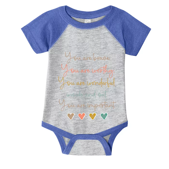 Social Worker You Are Important Social Workers Gift Infant Baby Jersey Bodysuit