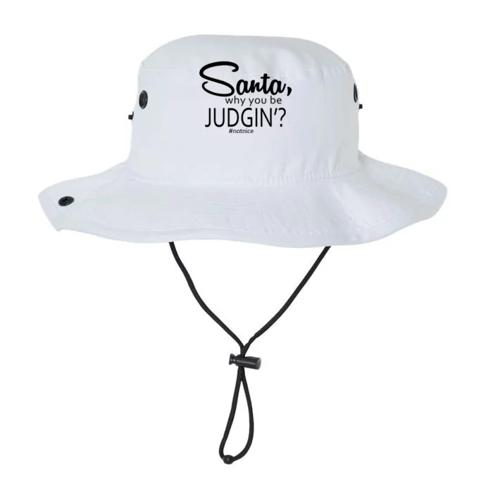 Santa Why You Be Judgin Not Nice Funny Christmas Legacy Cool Fit Booney Bucket Hat