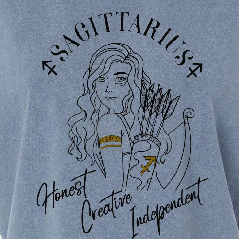 Sagittarius Woman Zodiac Gift for Sagittarius Traits Garment-Dyed Women's Muscle Tee