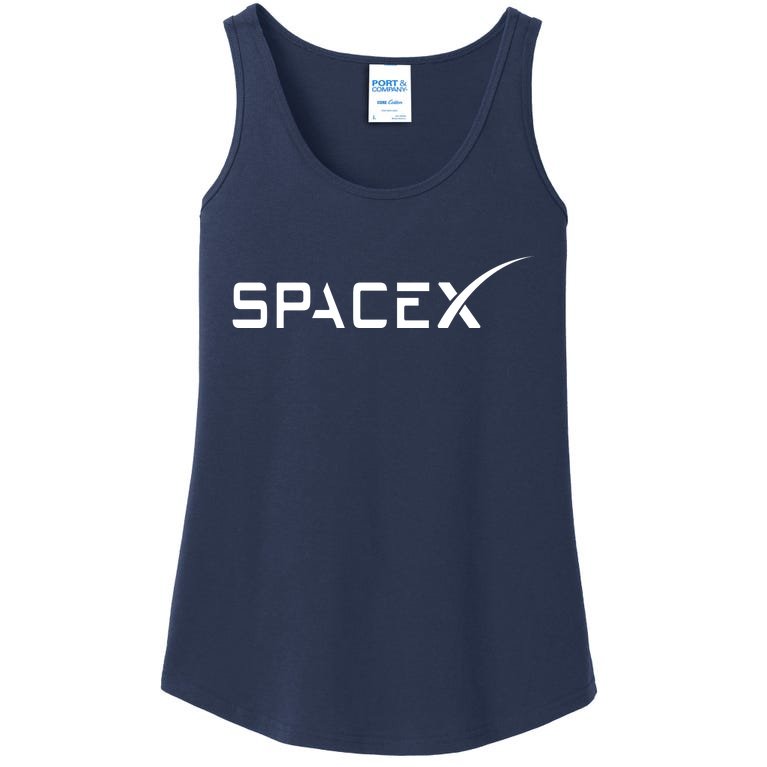 Space X Classic Logo Ladies Essential Tank
