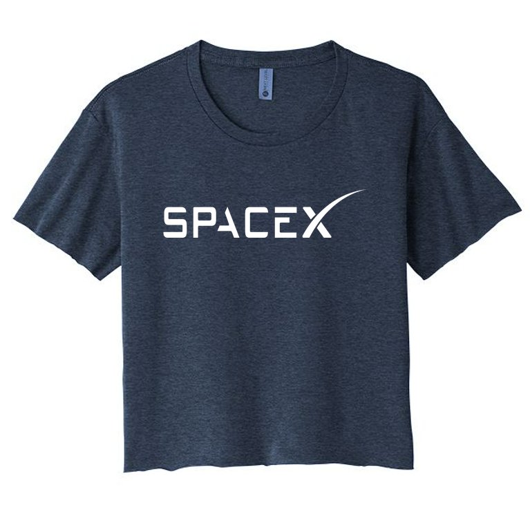 Space X Classic Logo Women's Crop Top Tee