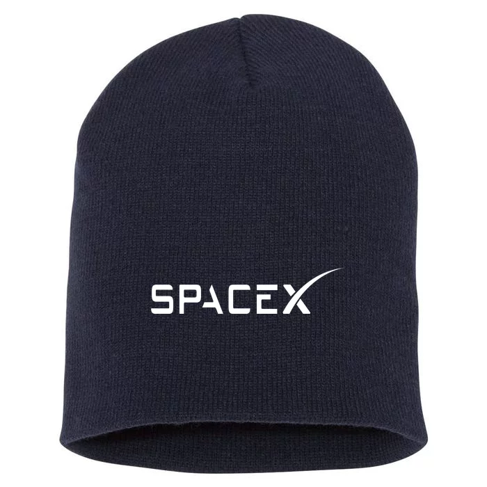 Space X Classic Logo Short Acrylic Beanie