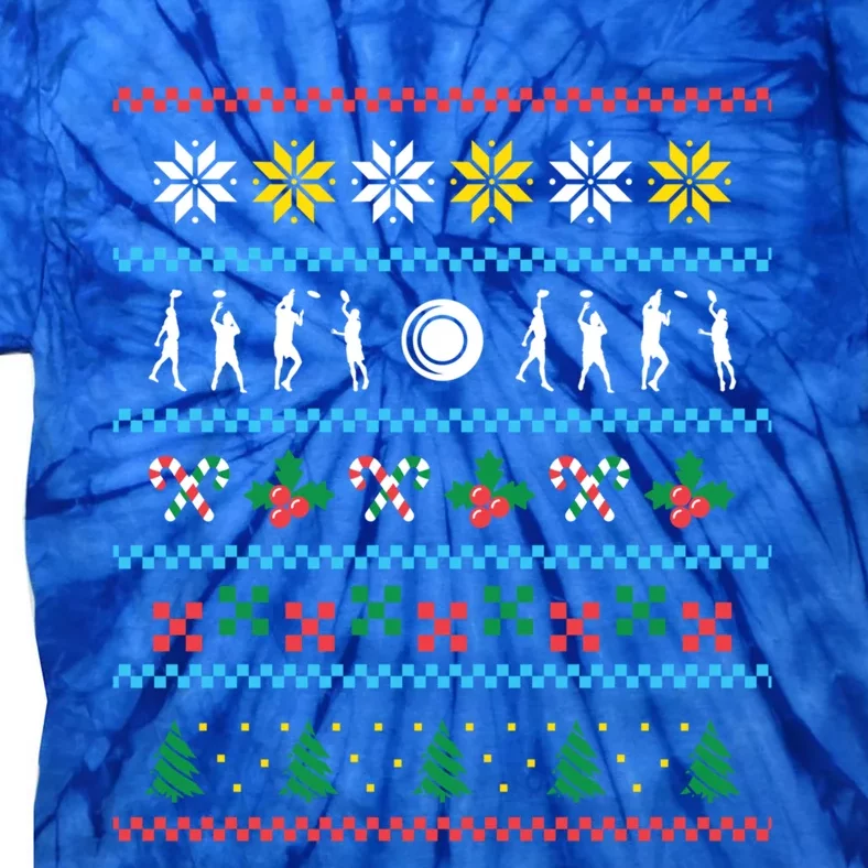 Sport Xmas Christmas Ultimate Frisbee Cute Gift Tie-Dye T-Shirt