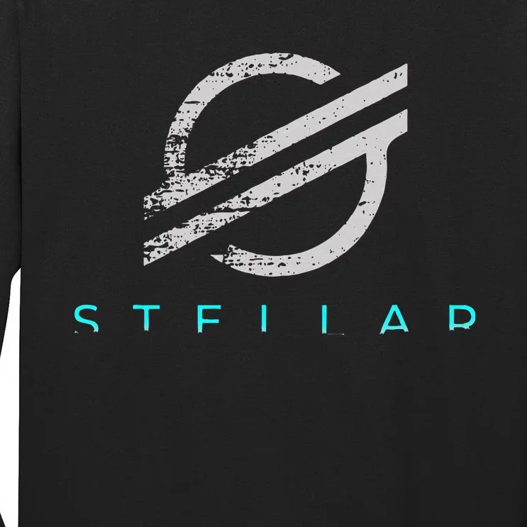 Stellar Xlm Cryptocurrency Tall Long Sleeve T-Shirt