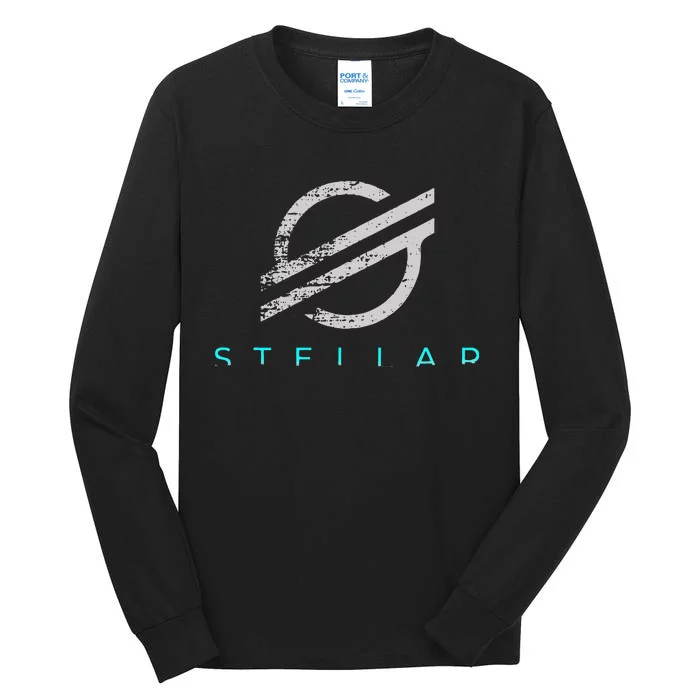 Stellar Xlm Cryptocurrency Tall Long Sleeve T-Shirt