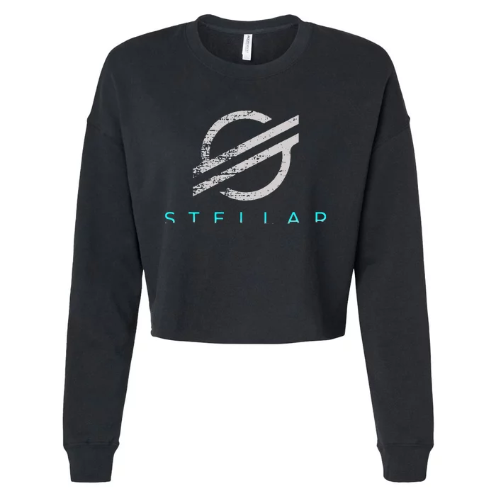 Stellar Xlm Cryptocurrency Cropped Pullover Crew