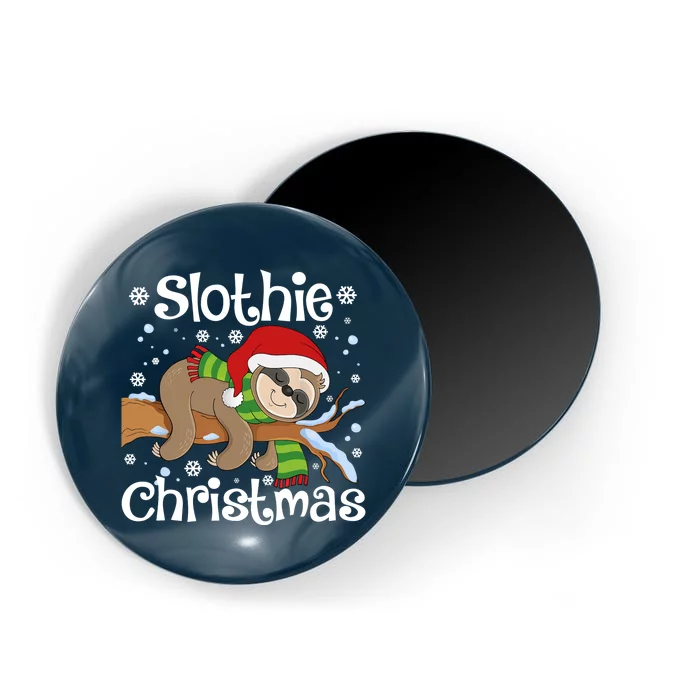 Slothie Xmas Cute Sloth Christmas Pajamas For Wo Girls Magnet