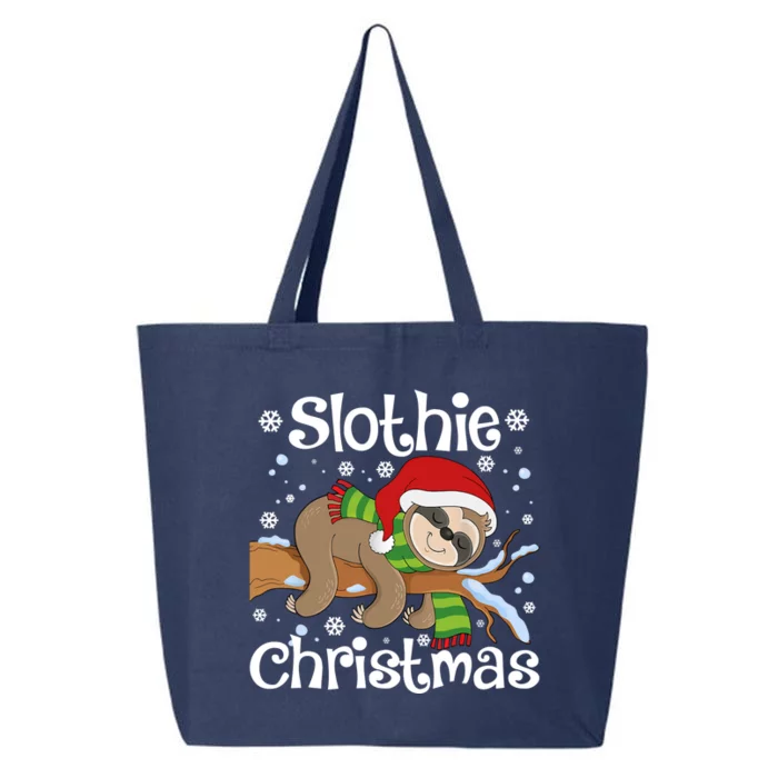 Slothie Xmas Cute Sloth Christmas Pajamas For Wo Girls 25L Jumbo Tote