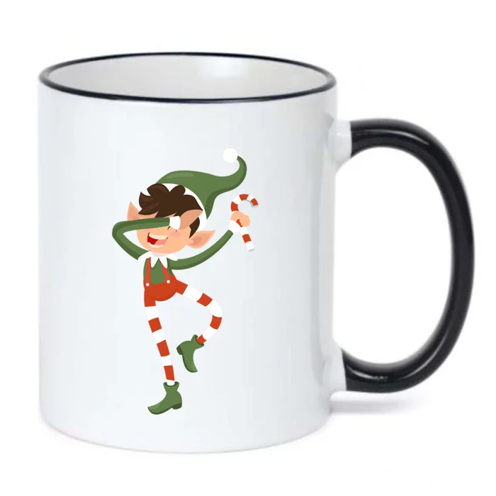 Squad Xmas Family Matching Christmas Dabbing Elf Cute Gift Black Color Changing Mug