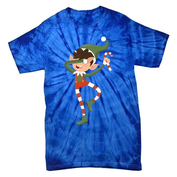 Squad Xmas Family Matching Christmas Dabbing Elf Cute Gift Tie-Dye T-Shirt