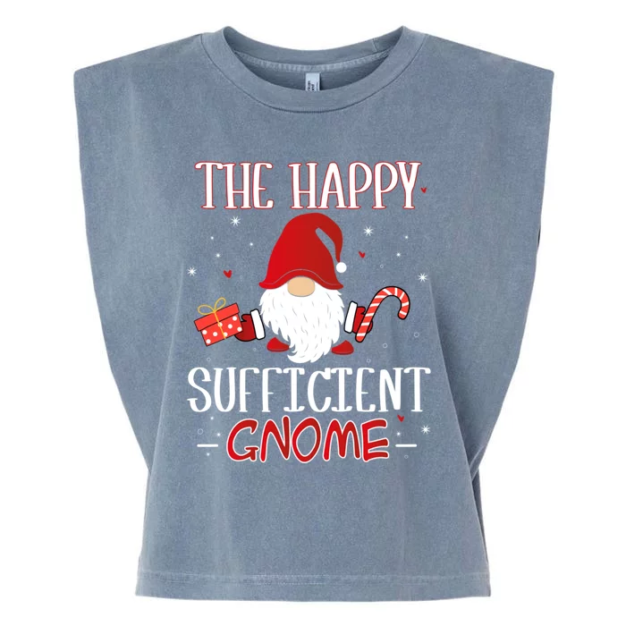 Sufficient Xmas Gnome Christmas Group Costume Gift Garment-Dyed Women's Muscle Tee