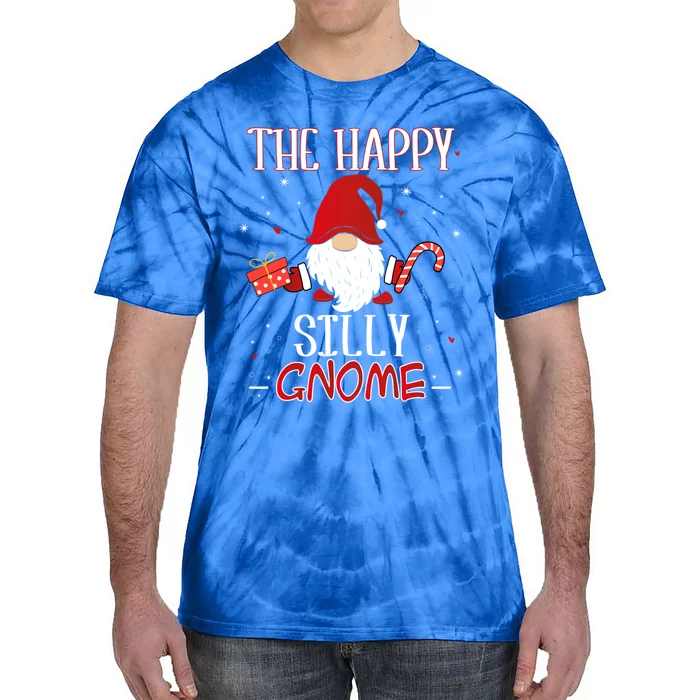 Silly Xmas Gnome Christmas Group Costume Gift Tie-Dye T-Shirt