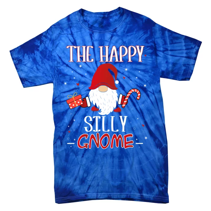 Silly Xmas Gnome Christmas Group Costume Gift Tie-Dye T-Shirt