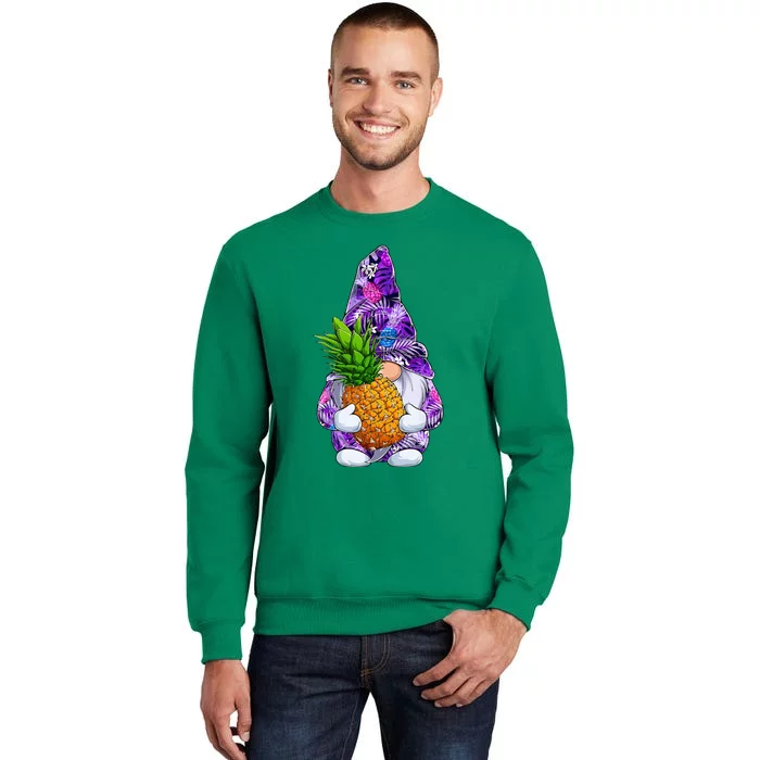 Summer Xmas Hawaiian Pineapple Gnome Christmas In July Sweatshirt