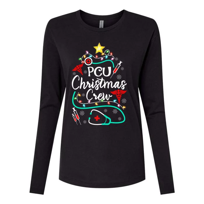 Stethoscope Xmas Tree Rn Lpn Nursing Nurse Christmas Crew Gift Womens Cotton Relaxed Long Sleeve T-Shirt