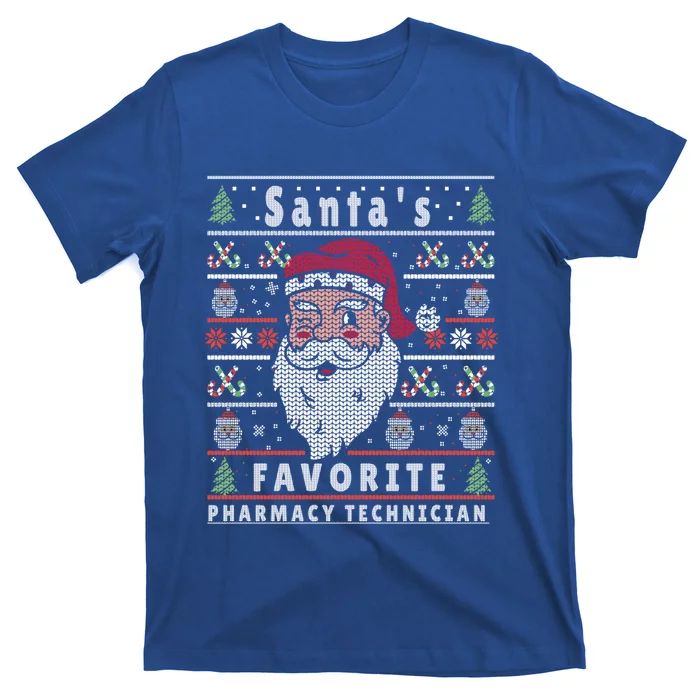 Santas Xmas Ugly Christmas Pharmacytechnician Cute Gift T-Shirt