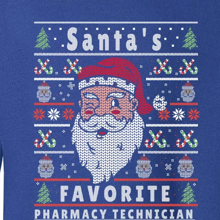 Santas Xmas Ugly Christmas Pharmacytechnician Cute Gift Toddler Sweatshirt