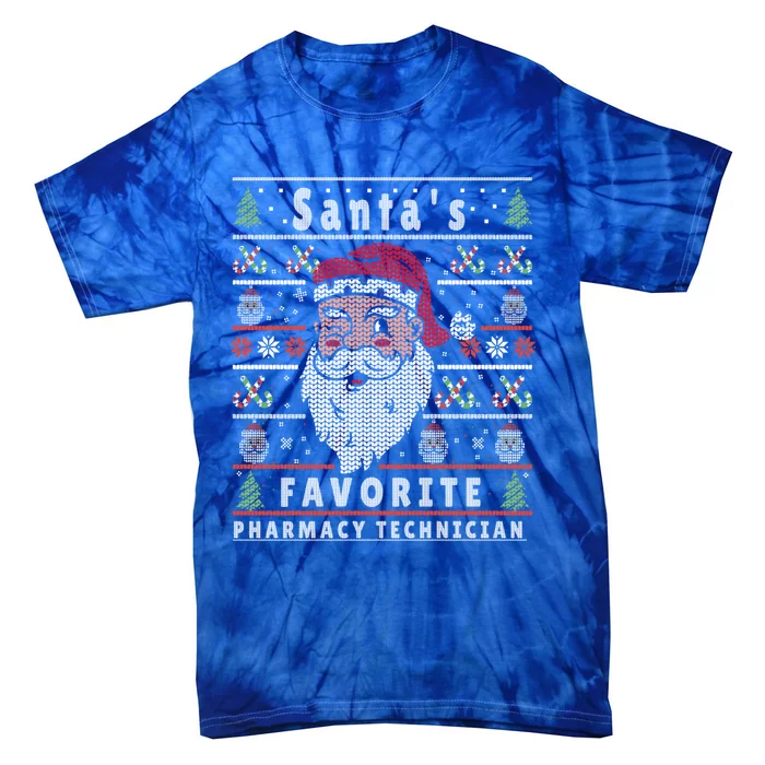 Santas Xmas Ugly Christmas Pharmacytechnician Cute Gift Tie-Dye T-Shirt