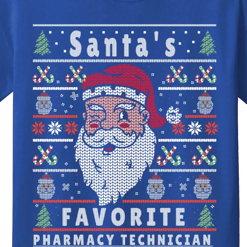 Santas Xmas Ugly Christmas Pharmacytechnician Cute Gift Kids T-Shirt