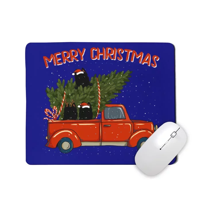 Schipperke Xmas Vintage Red Pickup Retro Truck Cute Gift Mousepad