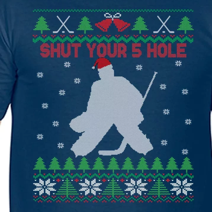 Shut Your 5 Hole Christmas Comfort Colors T-Shirt