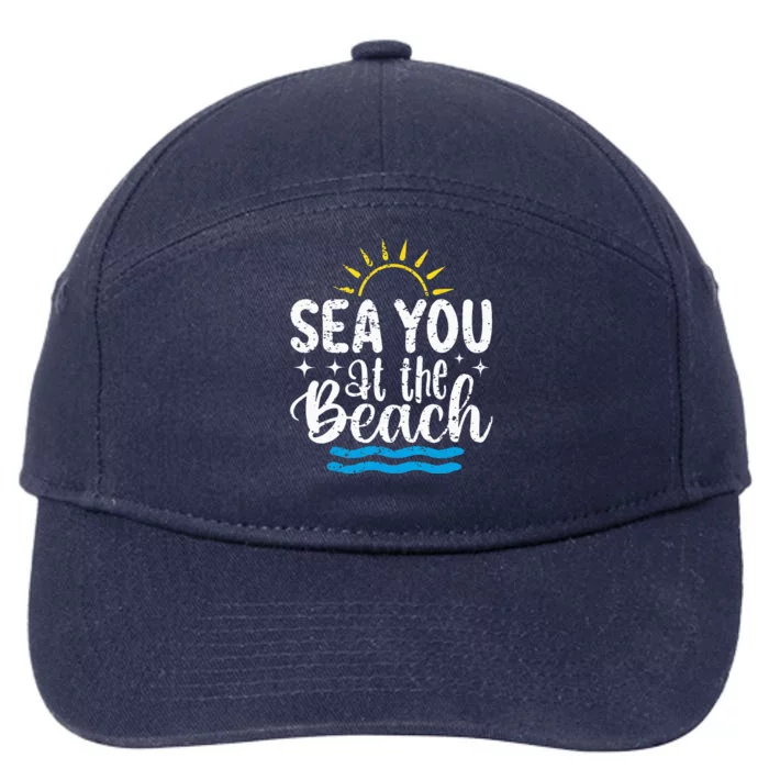 Sea You At The Beach 7-Panel Snapback Hat