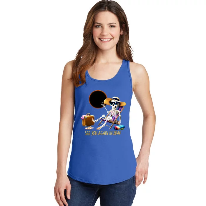 See You Again In 2044 Solar Eclipse Astronomy Lovers Ladies Essential Tank