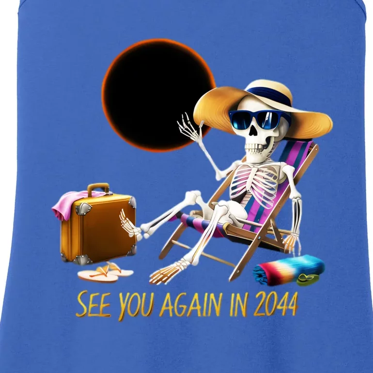 See You Again In 2044 Solar Eclipse Astronomy Lovers Ladies Essential Tank