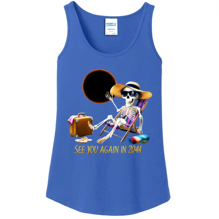 See You Again In 2044 Solar Eclipse Astronomy Lovers Ladies Essential Tank