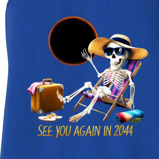 See You Again In 2044 Solar Eclipse Astronomy Lovers Women's Racerback Tank