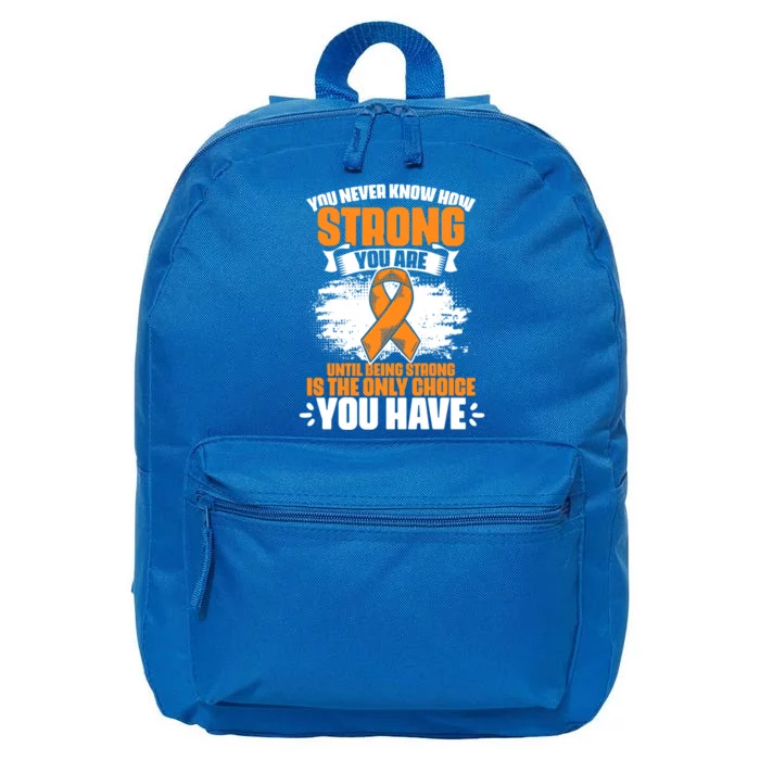 Strong You Are Ms Awareness Multiple Sclerosis Survivor Gift 16 in Basic Backpack