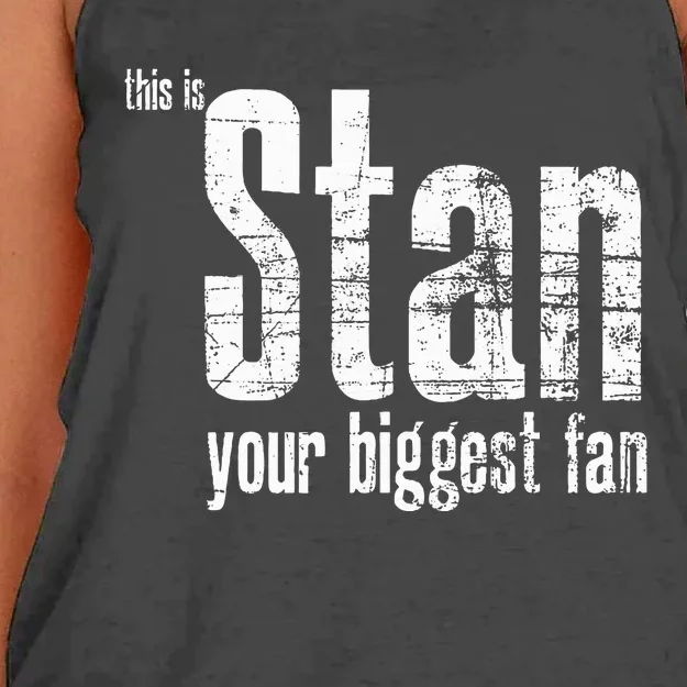 Stan Your Biggest Fan Women's Knotted Racerback Tank