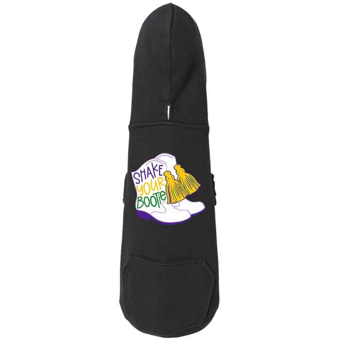 Shake Your Bootie Mardi Gras Bead Boot Carnival Celebration Doggie 3-End Fleece Hoodie