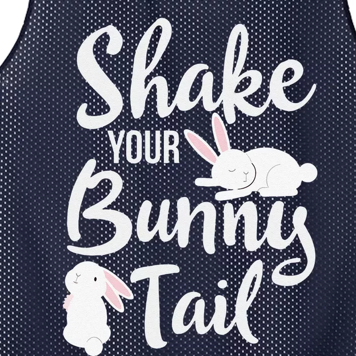 Shake Your Bunny Tail Easter Mesh Reversible Basketball Jersey Tank