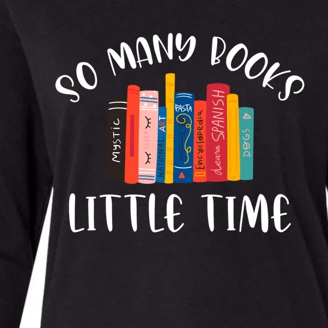 So Y Books Little Time Book Lover Bookworm Librarian Meaningful Gift Womens Cotton Relaxed Long Sleeve T-Shirt