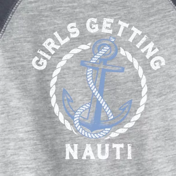 Sailing Yacht Boating Trip Cruise Getting Nauti Gift Toddler Fine Jersey T-Shirt